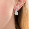1-1/2 CT. T.W. Composite Diamond Double Frame Drop Earrings in 10K White Gold