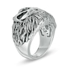 Thumbnail Image 1 of EFFY™ Collection Men's Black Spinel Eagle Ring in Sterling Silver