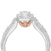 Thumbnail Image 3 of Love’s Destiny by Zales 1-1/5 CT. T.W. Certified Diamond Octagonal Frame Engagement Ring in 14K Two-Toned Gold (I/SI2)