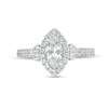 Thumbnail Image 4 of 1 CT. T.W. Marquise Diamond Frame Tri-Sides Engagement Ring in 14K White Gold