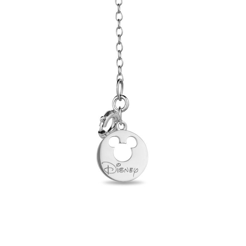 Main Image 3 of Mickey Mouse & Minnie Mouse 1/4 CT. T.W. Enhanced Black and White Diamond Pendant in Sterling Silver and 10K Gold - 19"
