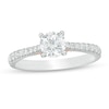 Thumbnail Image 1 of Zales Private Collection 1 CT. T.W. Certified Colorless Diamond Engagement Ring in 14K Two-Tone Gold (F/I1)