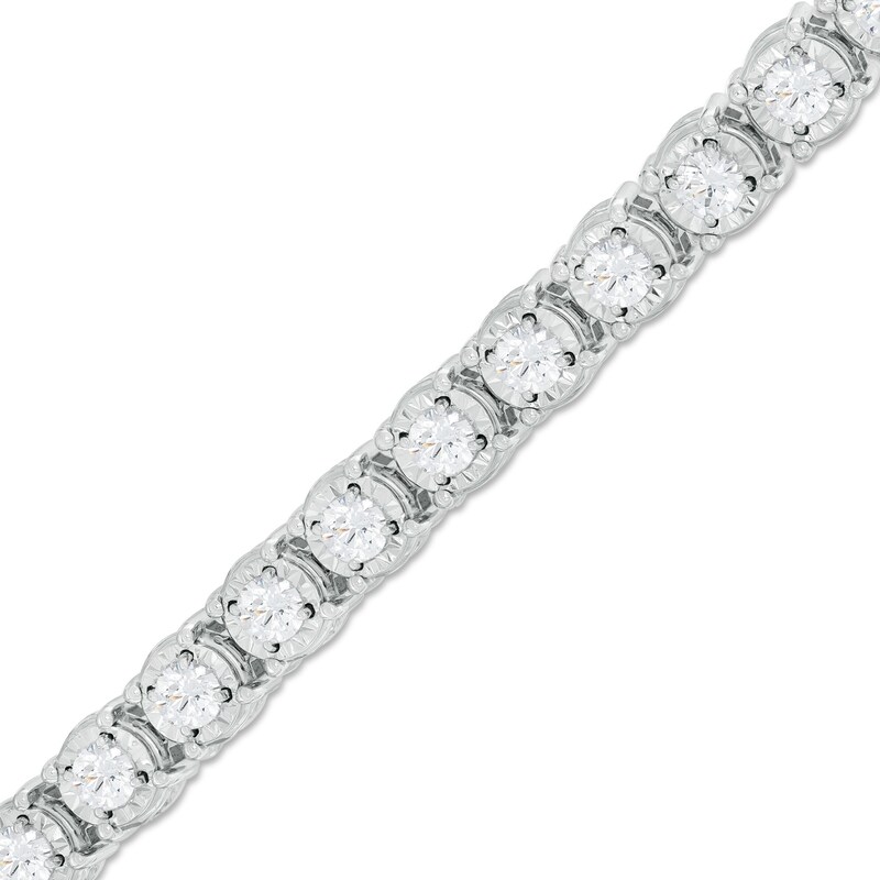 Main Image 1 of 10 CT. T.W. Diamond Tennis Bracelet in 10K White Gold