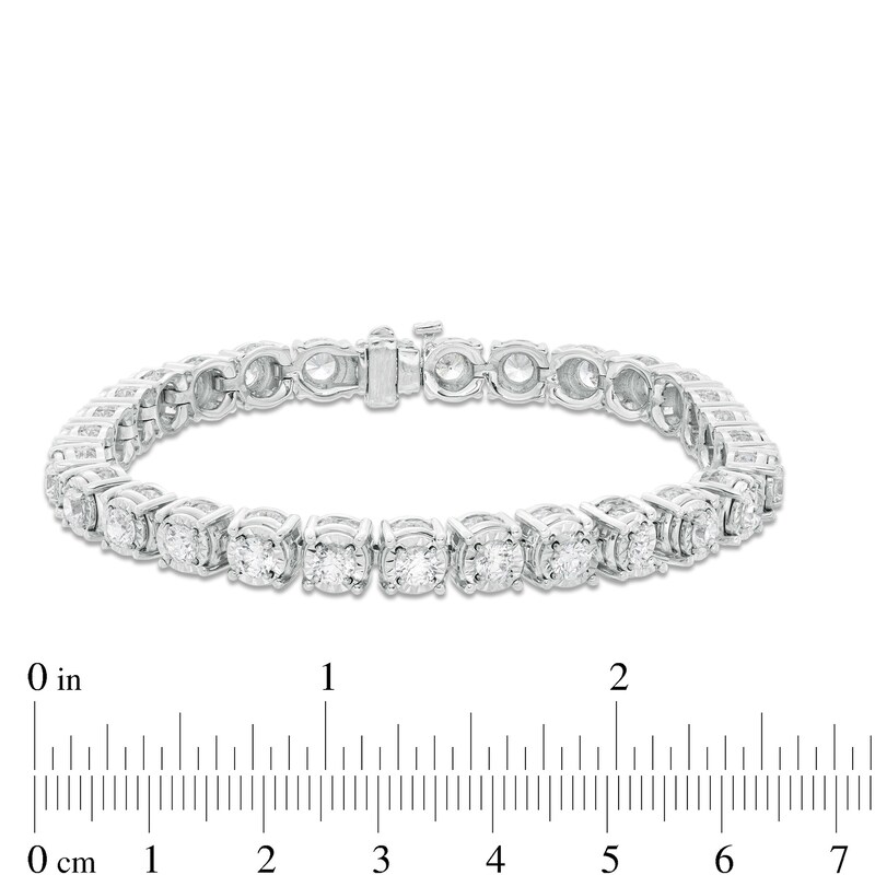 Main Image 2 of 10 CT. T.W. Diamond Tennis Bracelet in 10K White Gold