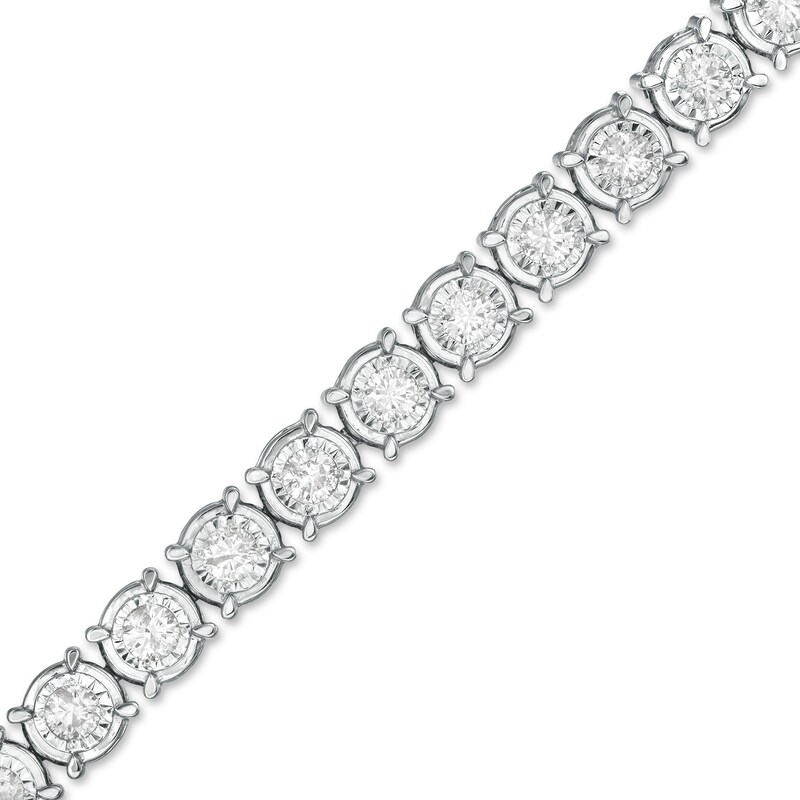 Main Image 1 of 5 CT. T.W. Diamond Tennis Bracelet in 10K White Gold