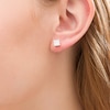 Thumbnail Image 2 of 2 CT. T.W. Princess-Cut Diamond Solitaire Stud Earrings in 14K White Gold