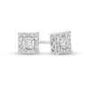 Thumbnail Image 0 of 1/5 CT. T.W. Diamond Square Frame Stud Earrings in Sterling Silver