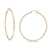 Thumbnail Image 1 of 50.0mm Diamond-Cut Hoop Earrings in 10K Gold