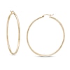 Thumbnail Image 0 of 2.0 x 50.0mm Diamond-Cut Hoop Earrings in 10K Gold