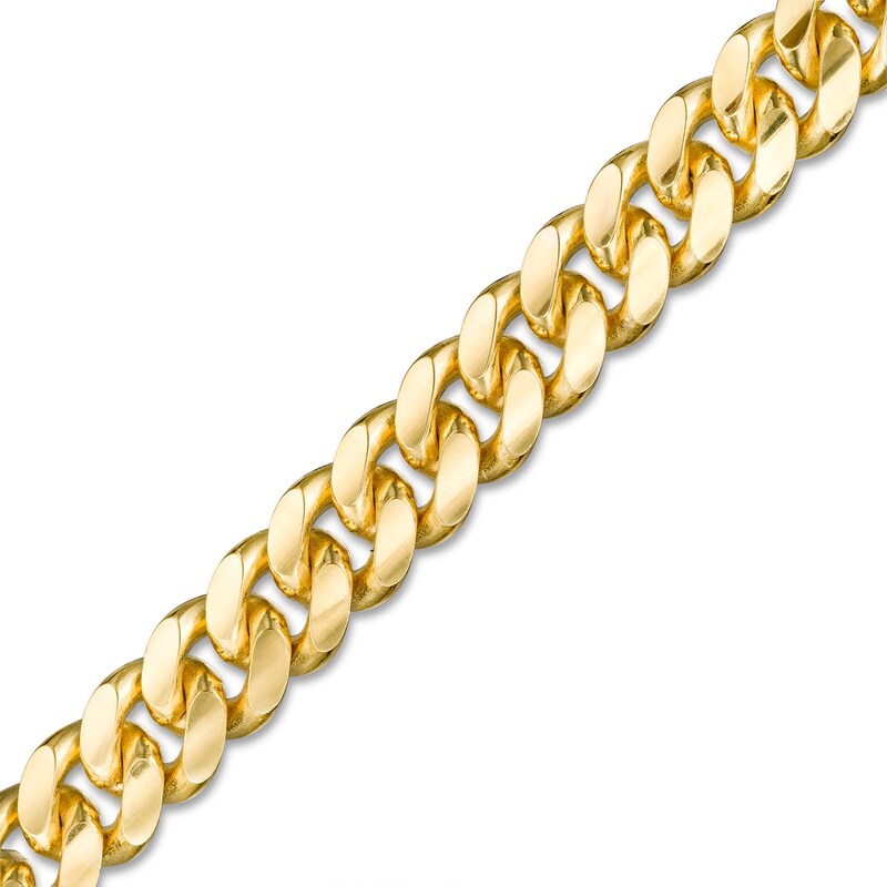 Main Image 1 of Made in Italy 200 Gauge Cuban Curb Chain Bracelet in Sterling Silver with 18K Gold Plate - 8.5"
