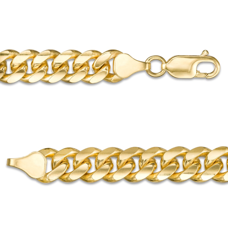 Main Image 2 of Made in Italy 200 Gauge Cuban Curb Chain Necklace in Sterling Silver with 18K Gold Plate - 22&quot;