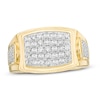 Thumbnail Image 0 of Men's 1 CT. T.W. Rectangular Multi-Diamond Collar Ring in 10K Gold