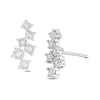 Thumbnail Image 1 of 1/10 CT. T.W. Diamond Scatter Stud Earrings in Sterling Silver