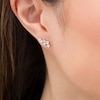 Thumbnail Image 2 of 1/10 CT. T.W. Diamond Scatter Stud Earrings in Sterling Silver