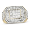 Thumbnail Image 0 of Men's 2 CT. T.W. Composite Diamond Rectangular Frame Ring in 10K Gold