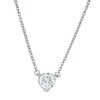 Thumbnail Image 1 of Zales Private Collection 1/3 CT. Certified Colorless Diamond Solitaire Necklace in 14K White Gold (F/I1)