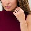 Thumbnail Image 2 of 1 CT. T.W. Composite Diamond Cushion Frame Multi-Row Ring in 10K White Gold