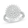 Thumbnail Image 1 of 1 CT. T.W. Composite Diamond Sunburst Ring in 10K White Gold