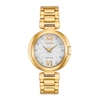 Thumbnail Image 1 of Ladies' Citizen Eco-Drive® Capella Diamond Accent Gold-Tone Watch with Silver-Tone Dial (Model: EX1512-53A)