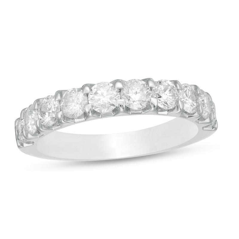 Main Image 1 of 1-1/2 CT. T.W. Diamond Anniversary Band in 10K White Gold