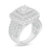 Thumbnail Image 1 of 4 CT. T.W. Diamond Triple Cushion Frame Engagement Ring in 10K White Gold