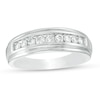 Thumbnail Image 0 of Men's 1/2 CT. T.W. Diamond Wedding Band in 10K White Gold