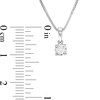 Thumbnail Image 3 of 1/4 CT. T.W. Diamond Solitaire Pendant and Earrings Set in Sterling Silver