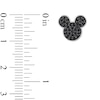 Thumbnail Image 2 of Mickey Mouse & Minnie Mouse 1/4 CT. T.W. Enhanced Black and White Diamond Earrings in Sterling Silver and 10K Rose Gold