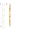 Made in Italy 60.0mm Flat Tube Hoop Earrings in 14K Gold