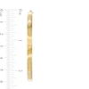 Thumbnail Image 3 of Made in Italy 60.0mm Flat Tube Hoop Earrings in 14K Gold
