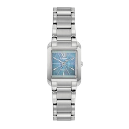 Ladies' Citizen Eco-Drive® Bianca Watch with Rectangular Blue Mother-of-Pearl Dial (Model: EW5551-56N)