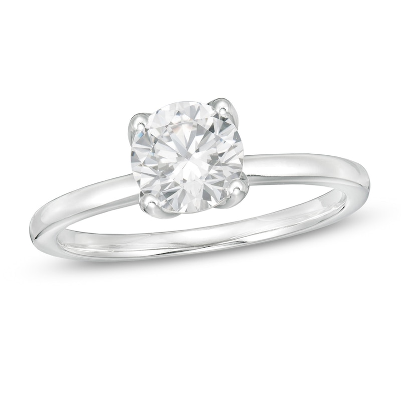 Main Image 1 of 1 CT. T.W. GIA-Graded Diamond Solitaire Engagement Ring in 18K White Gold (I/VS2)