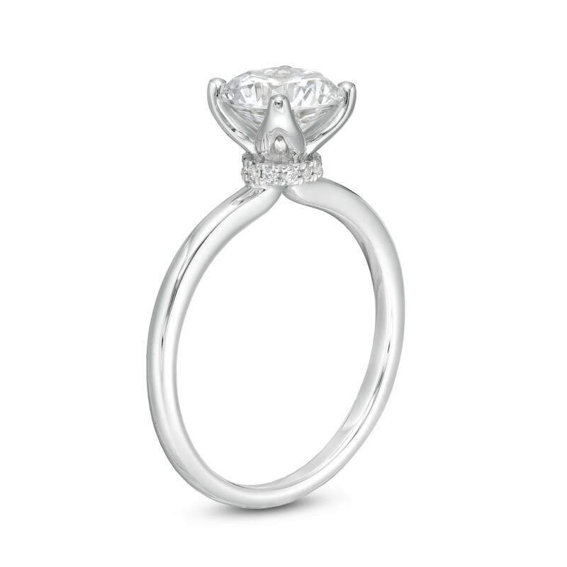 Main Image 3 of 1-1/2 CT. T.W. GIA-Graded Diamond Solitaire Engagement Ring in 18K White Gold (I/VS2)