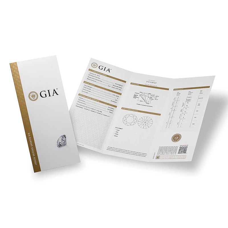 Main Image 5 of 1-1/2 CT. T.W. GIA-Graded Diamond Solitaire Engagement Ring in 18K White Gold (I/VS2)