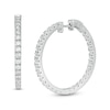 3 CT. T.W. Diamond Inside-Out Hoop Earrings in 10K White Gold