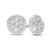 Thumbnail Image 0 of Diamond Accent Frame Stud Earrings in Sterling Silver