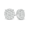 Thumbnail Image 0 of 1/10 CT. T.W. Composite Diamond Frame Stud Earrings in Sterling Silver