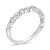 Thumbnail Image 1 of 1/4 CT. T.W. Diamond Wave Vintage-Style Anniversary Band in 10K White Gold