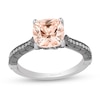 Thumbnail Image 1 of Enchanted Disney Villains Maleficent 8.0mm Morganite and 1/6 CT. TW. Diamond Engagement Ring in 14K Two-Tone Gold