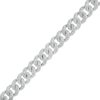 Thumbnail Image 0 of Men's 1/3 CT. T.W. Diamond Curb Chain Bracelet in Sterling Silver - 8.5"