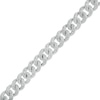 Thumbnail Image 1 of Men's 1/3 CT. T.W. Diamond Curb Chain Bracelet in Sterling Silver - 8.5"