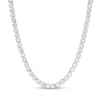Thumbnail Image 1 of 4.0mm White Lab-Created Sapphire Tennis Necklace in Sterling Silver - 24"