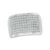 Thumbnail Image 1 of 1/3 CT. T.W. Diamond Squared Multi-Row Ring in Sterling Silver