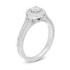 Thumbnail Image 2 of Vera Wang Love Collection 1/2 CT. T.W. Diamond Frame Vintage-Style Engagement Ring in 14K White Gold