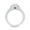 Thumbnail Image 3 of Vera Wang Love Collection 1/2 CT. T.W. Diamond Frame Vintage-Style Engagement Ring in 14K White Gold