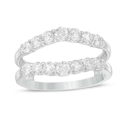 1 CT. T.W. Diamond Solitaire Enhancer in 14K White Gold