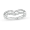 Thumbnail Image 0 of 1/3 CT. T.W. Baguette and Round Diamond Contour Anniversary Band in 14K White Gold