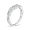 Thumbnail Image 3 of 1/3 CT. T.W. Baguette and Round Diamond Contour Anniversary Band in 14K White Gold