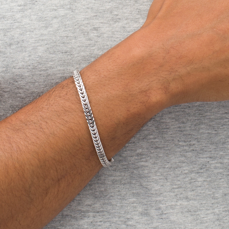 Main Image 2 of Vera Wang Men 6.0mm Foxtail Chain Bracelet in Sterling Silver - 8.25"