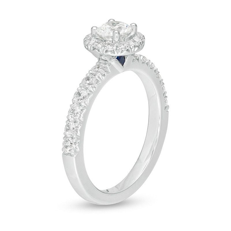 Vera Wang Love Collection 1 CT. T.W. Diamond Frame Engagement Ring in 14K White Gold